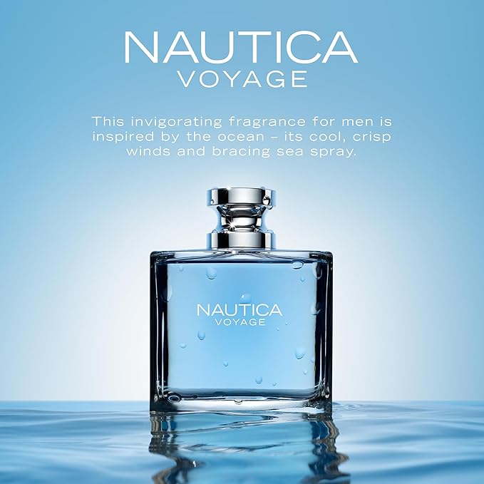 Nautica Voyage Eau De Toilette Long Lasting 3.3Fl oz