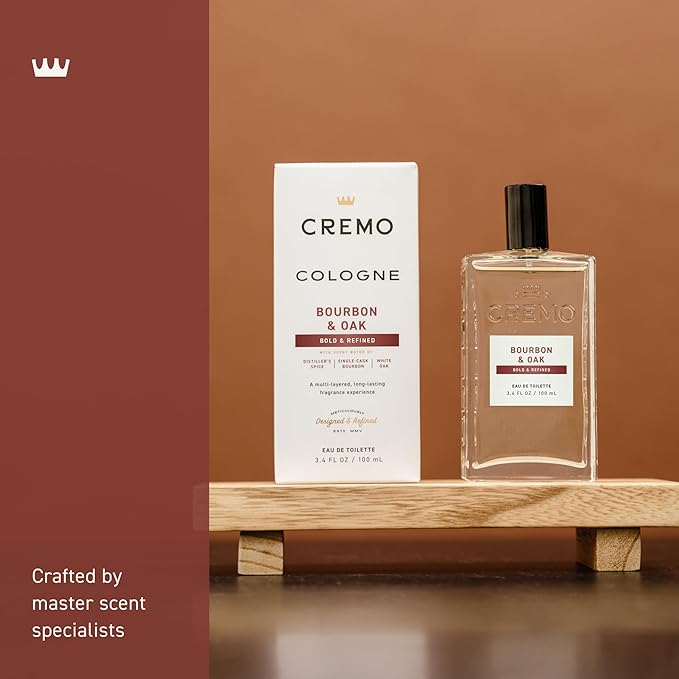 Cremo Cologne For Men - Multi-Layered Signature Men's Fragrances, 3.4 Fl Oz