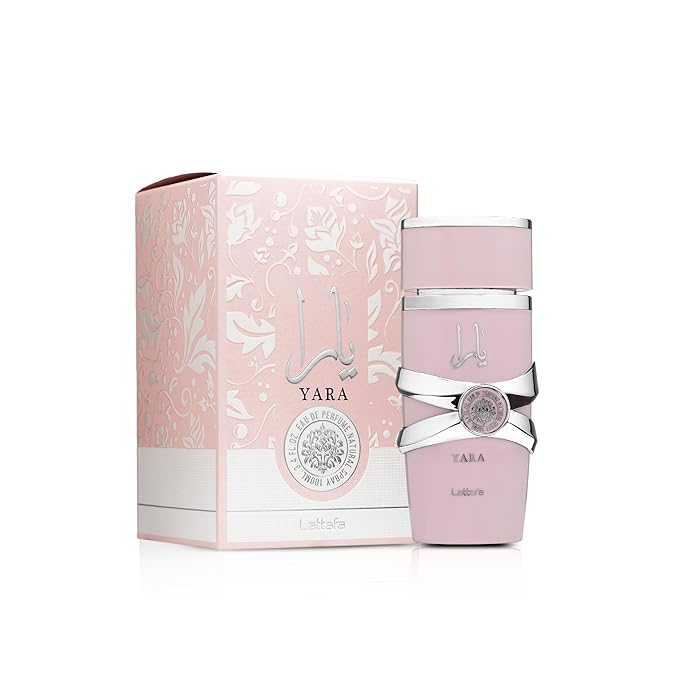 Lattafa Yara - Vanilla, Gourmand, Fruity, Floral - Eau de Parfum Long-Lasting Fragrance for Women, 3.4 fl Oz