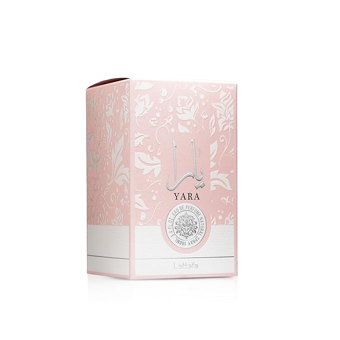 Lattafa Yara - Vanilla, Gourmand, Fruity, Floral - Eau de Parfum Long-Lasting Fragrance for Women, 3.4 fl Oz