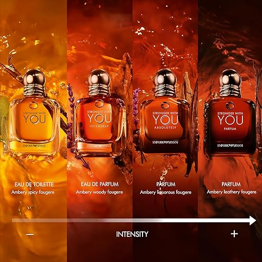 Armani Beauty - Stronger With You - Eau de Toilette - Cologne for Men 3.4 Fl Oz
